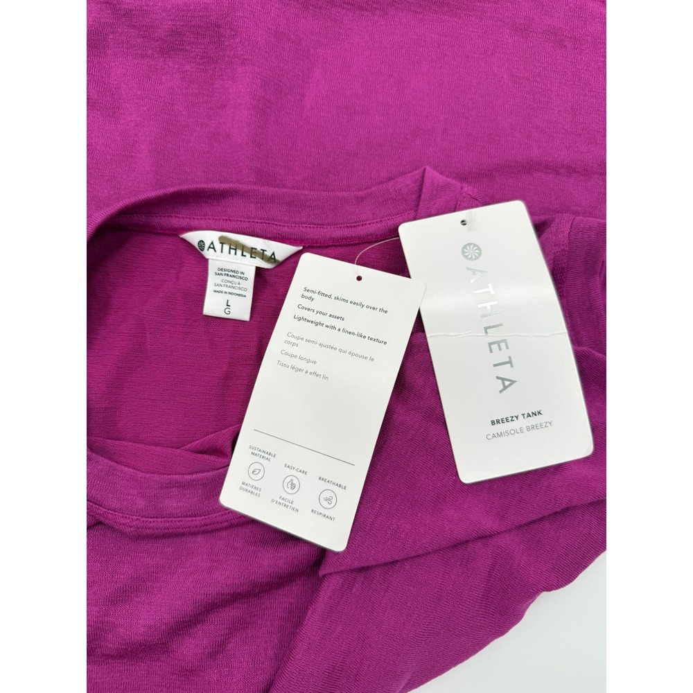 Athleta Magenta Muscle Tank Top - Picture 3 of 5